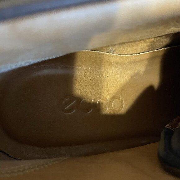 Ecco Men Size 43 US 9/9.5 Brown Leather Lace Up Chukka Ankle Boots - Picture 11 of 15